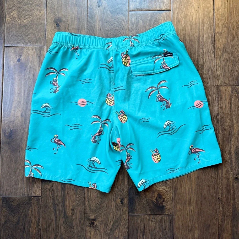 O'Neill Board Shorts Kids XL Teal Hyperfreak Flamingo Pineapple SP4206018